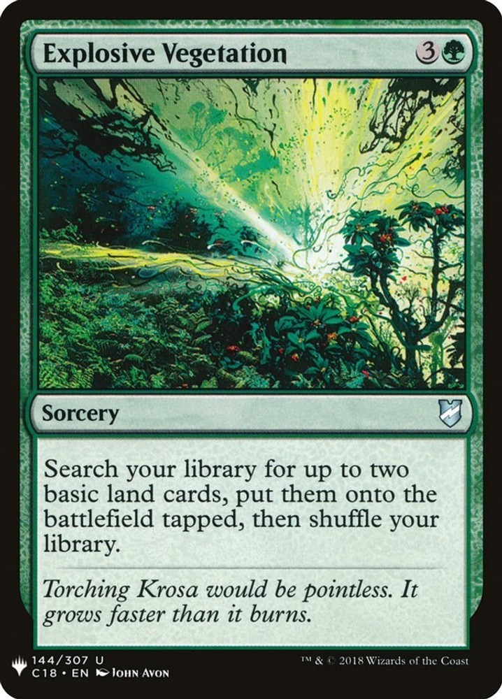 Explosive Vegetation – 144 – NM – The List Reprints