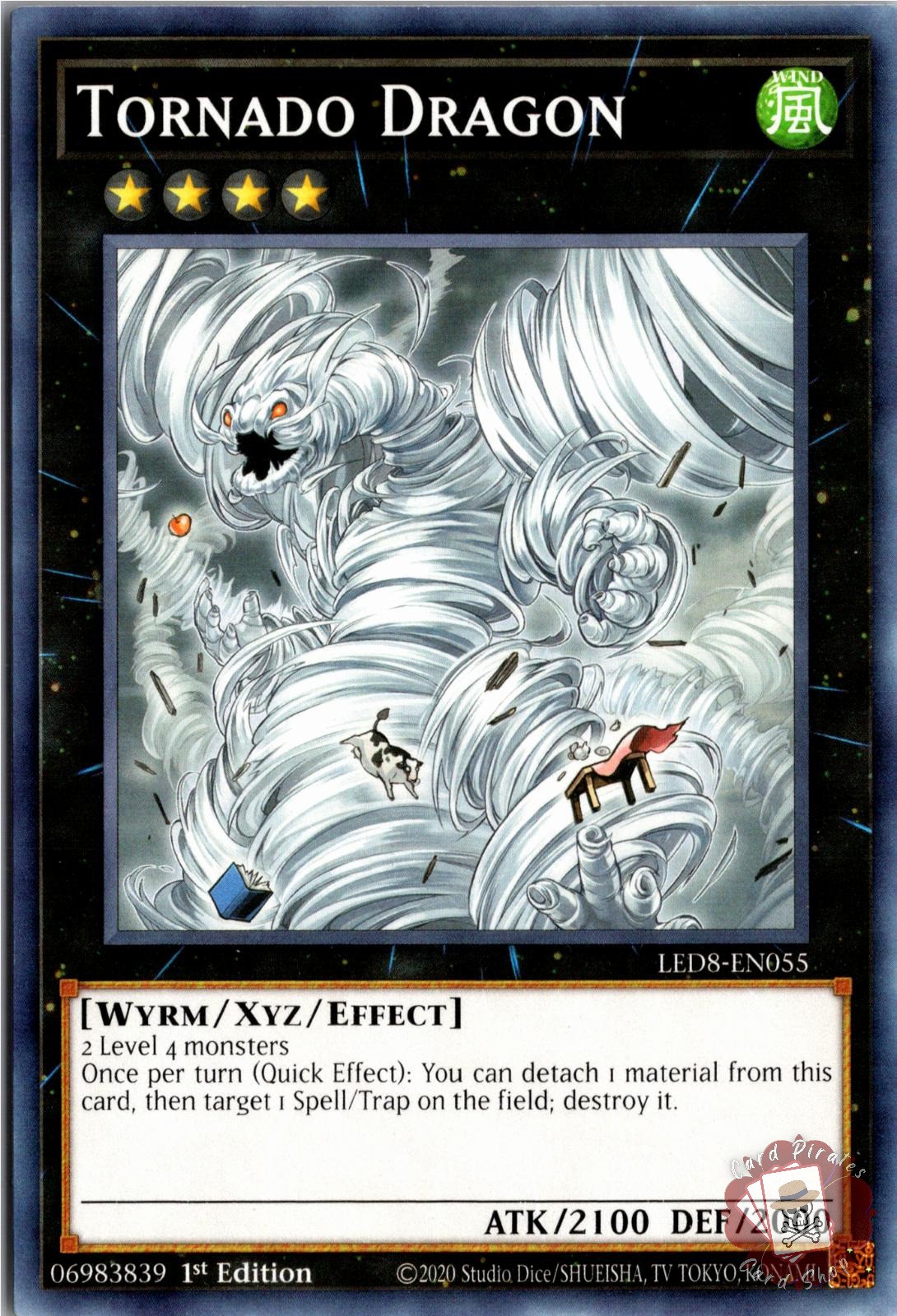 Tornado Dragon LED8-EN055 Synchro Storm Yu-Gi-Oh 1st Edition LP