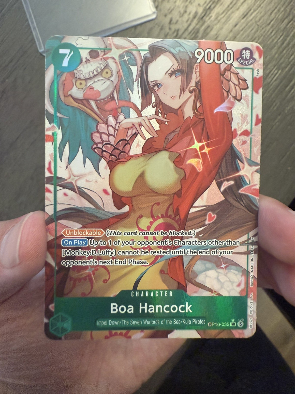 Boa Hancock Alt Art OP16-032 The Time of Battle Foil English One Piece NM