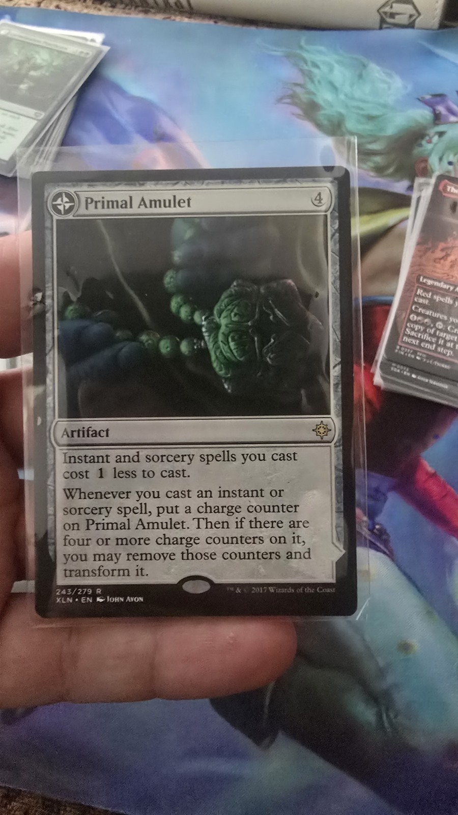 Wizards of the Coast Primal Amulet Artifact Rare Ixalan 243/279 2017 English