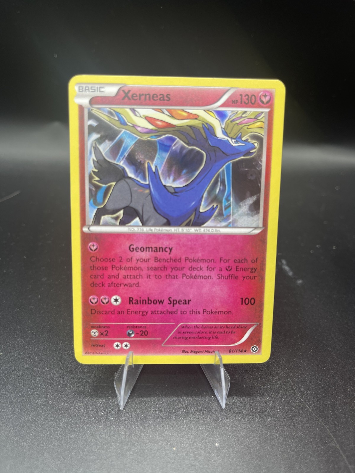 (NM) Xerneas Holo 81/114 XY Steam siege PokemonCard TCG