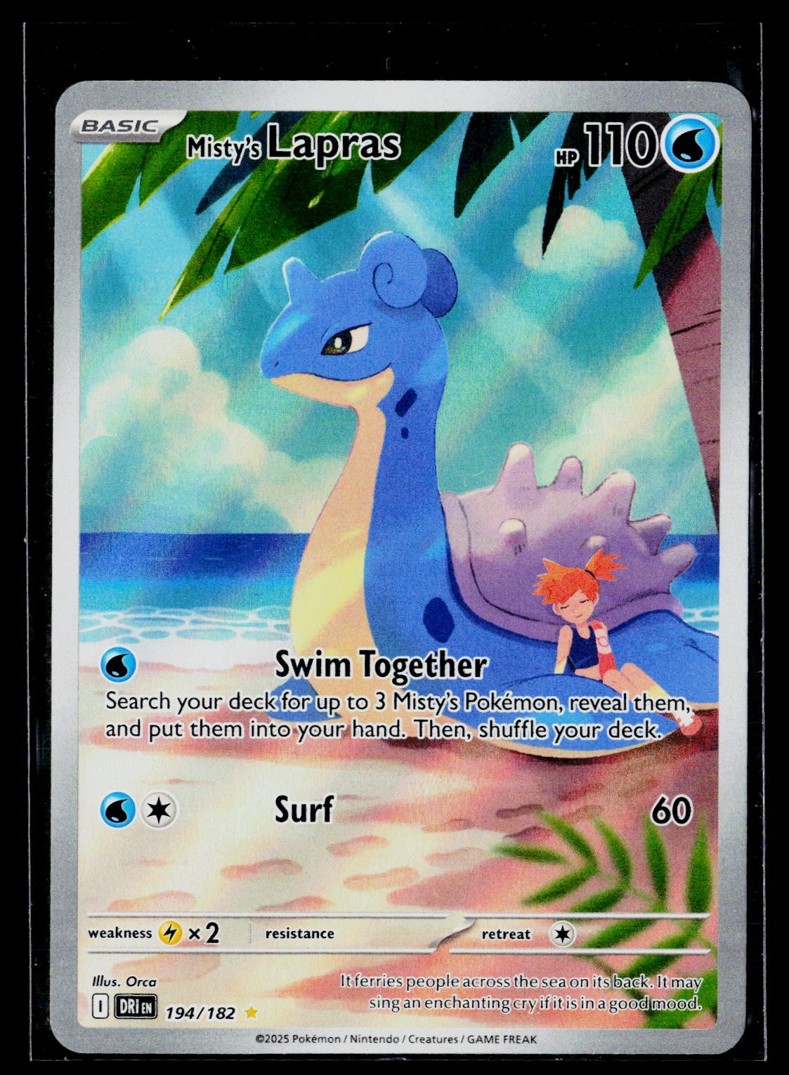 SV10: Destined Rivals #194/182 Misty’s Lapras