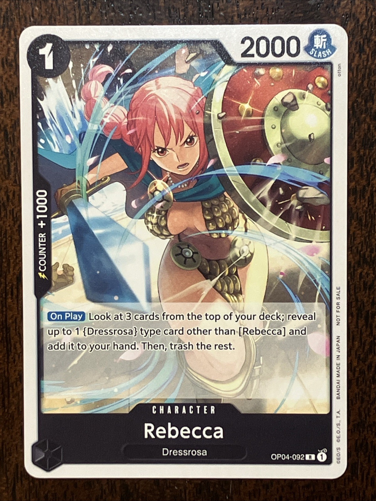 Rebecca 2025 Vol. 2 OP04-092 One Piece NM