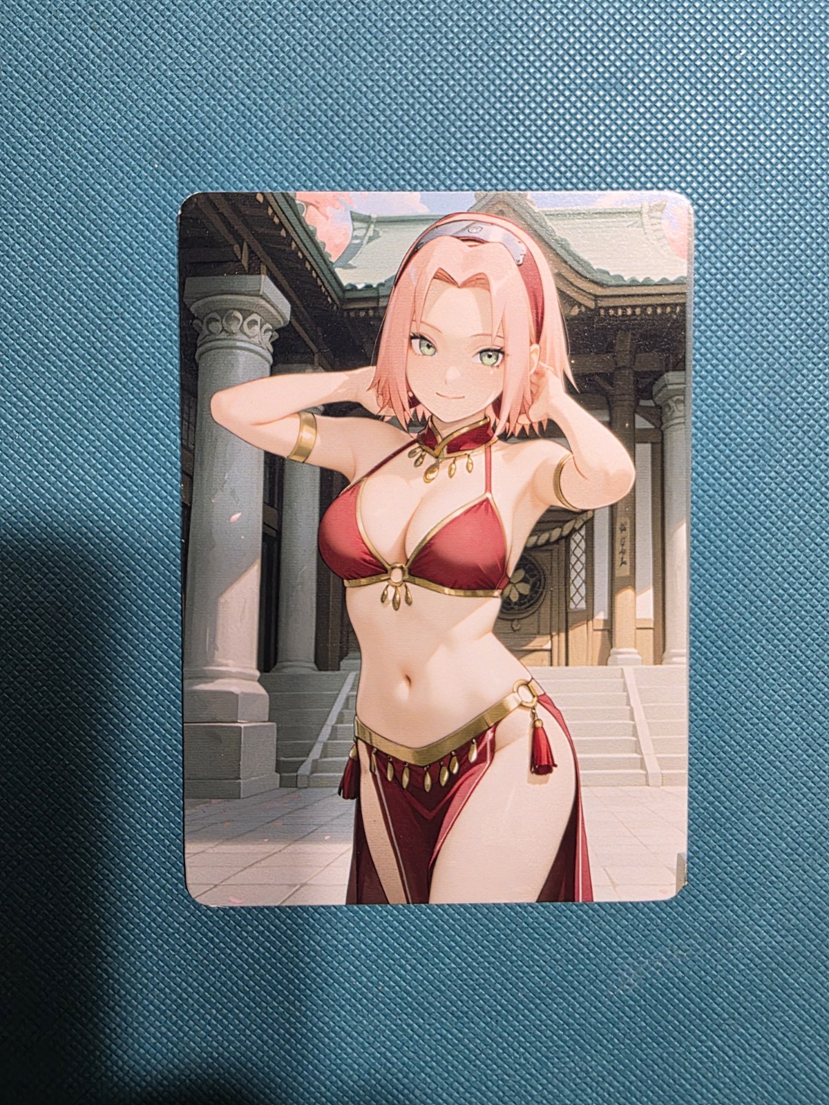 Double Sided Beautiful Waifu Card -Sakura-Custom DIY Fan Art Card