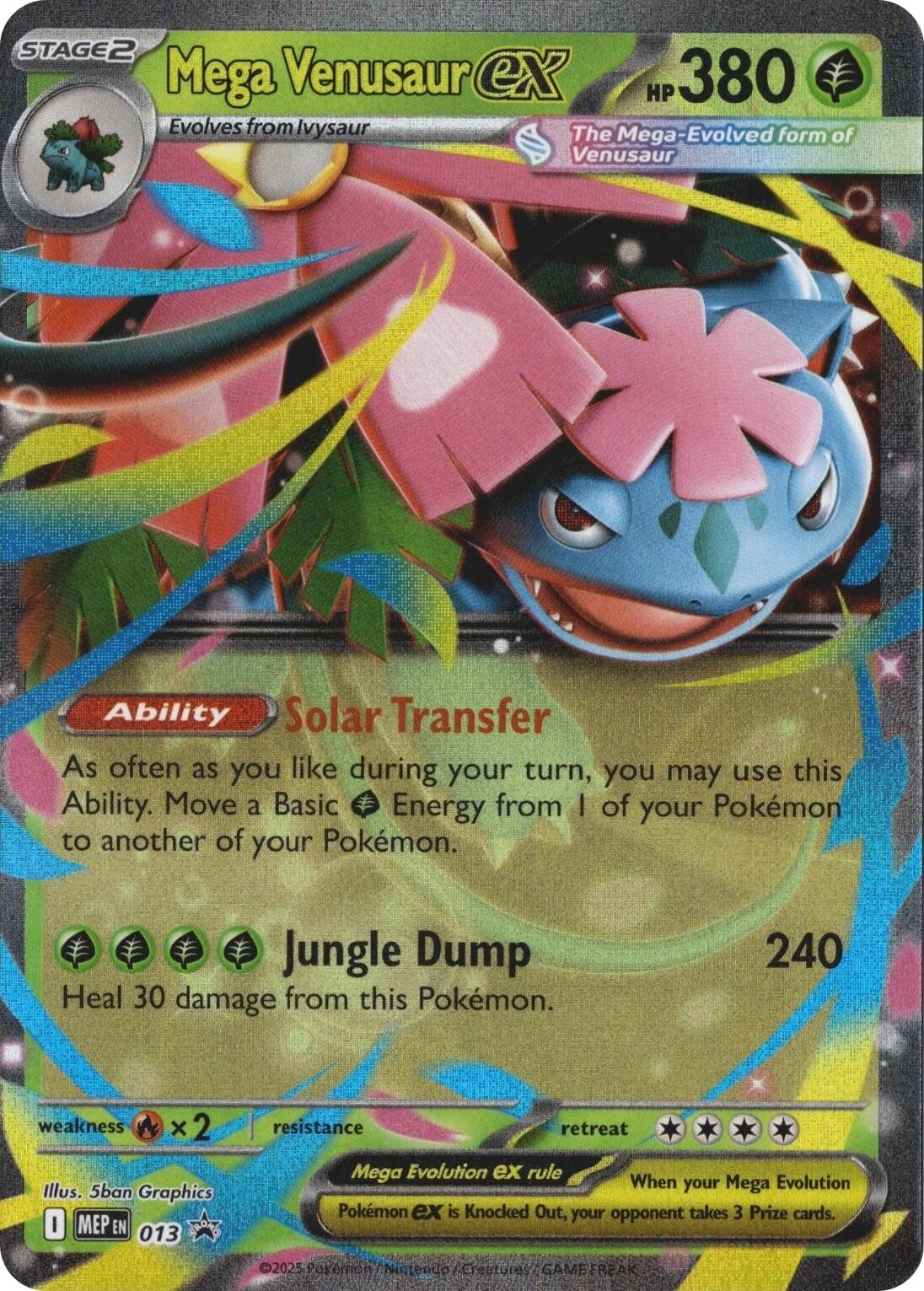 Mega Venusaur ex [MEP – 013]{Condition (Abbr)
