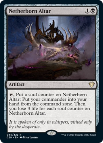 Netherborn Altar x1 NM Magic the Gathering 1x Commander 2020 mtg card