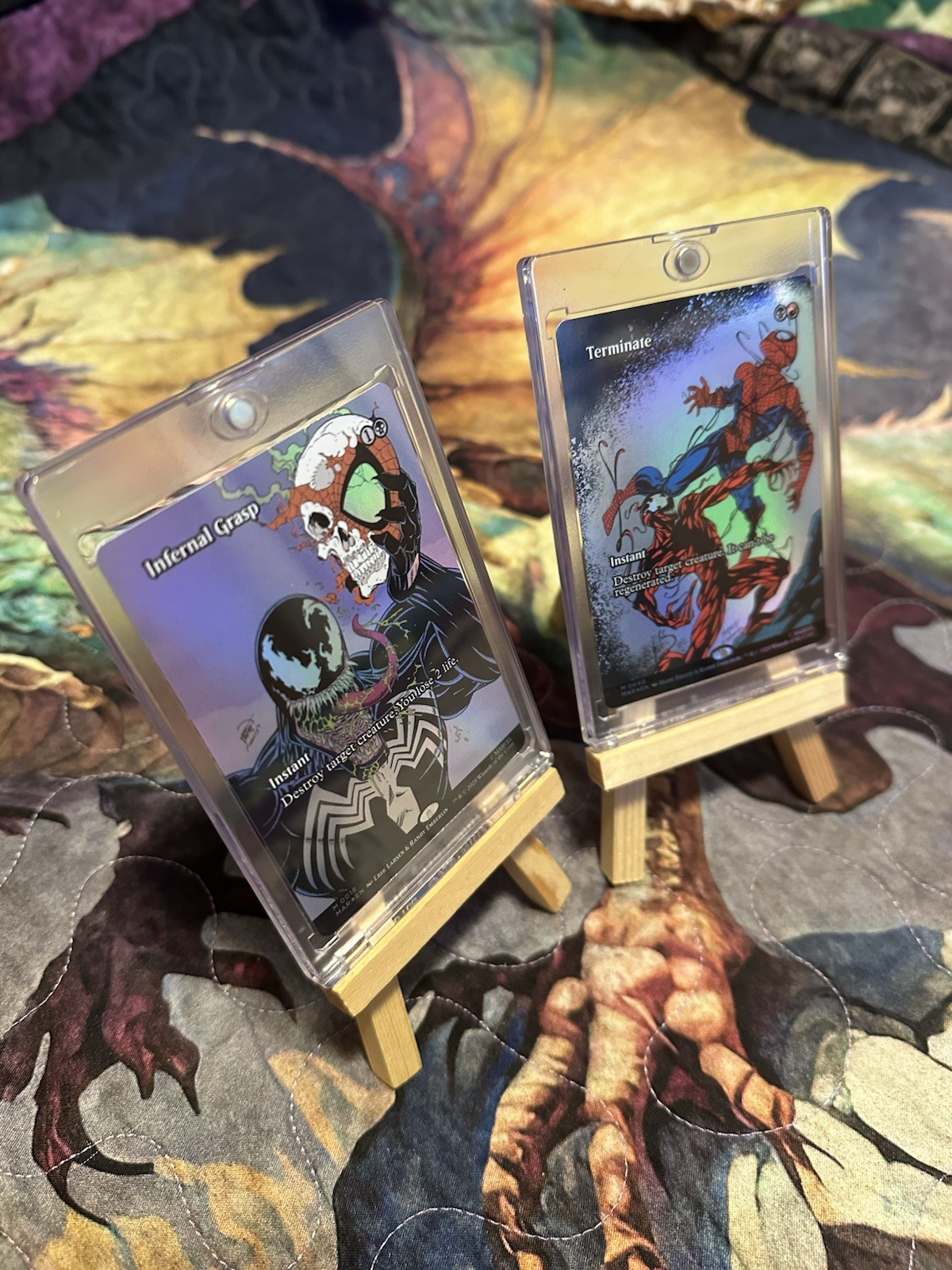 MTG Marvel Universe 2lot Infernal Grasp Borderless, Terminate Foil, M 0018 0040