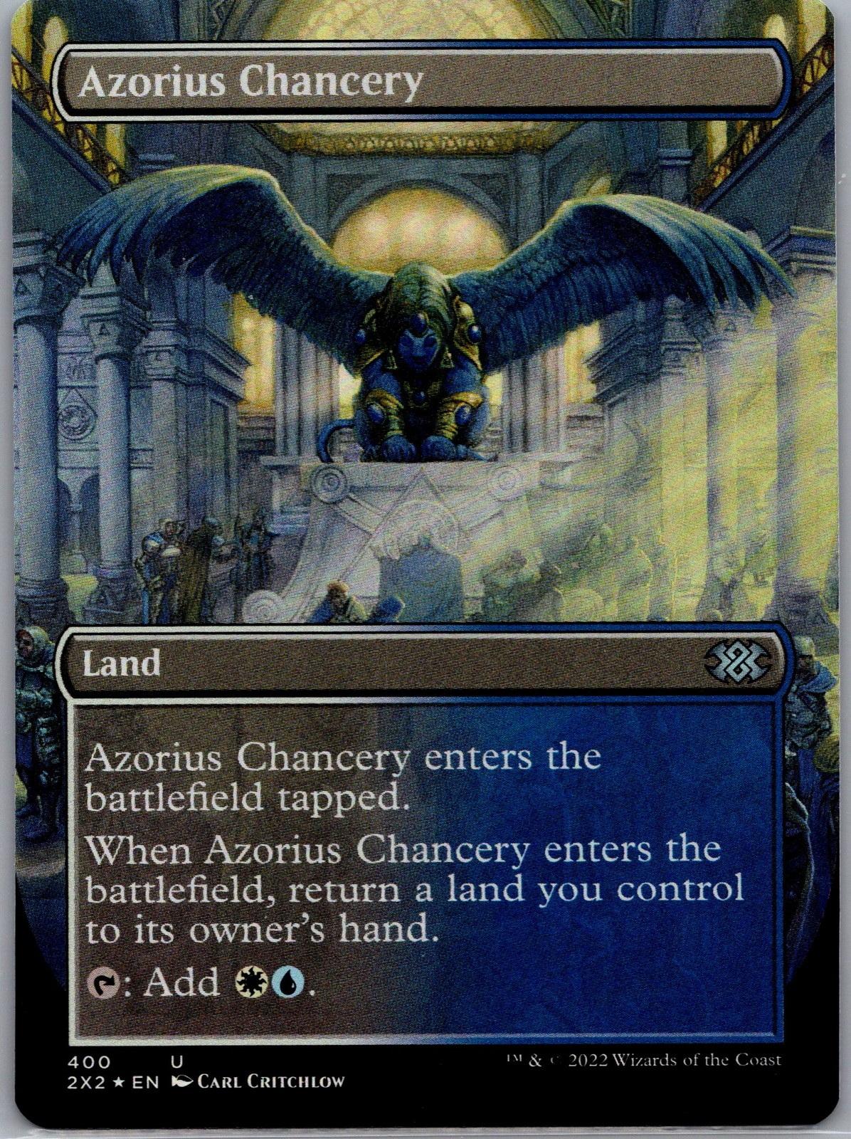 Double Masters 2022 #400 Azorius Chancery (Borderless) Foil