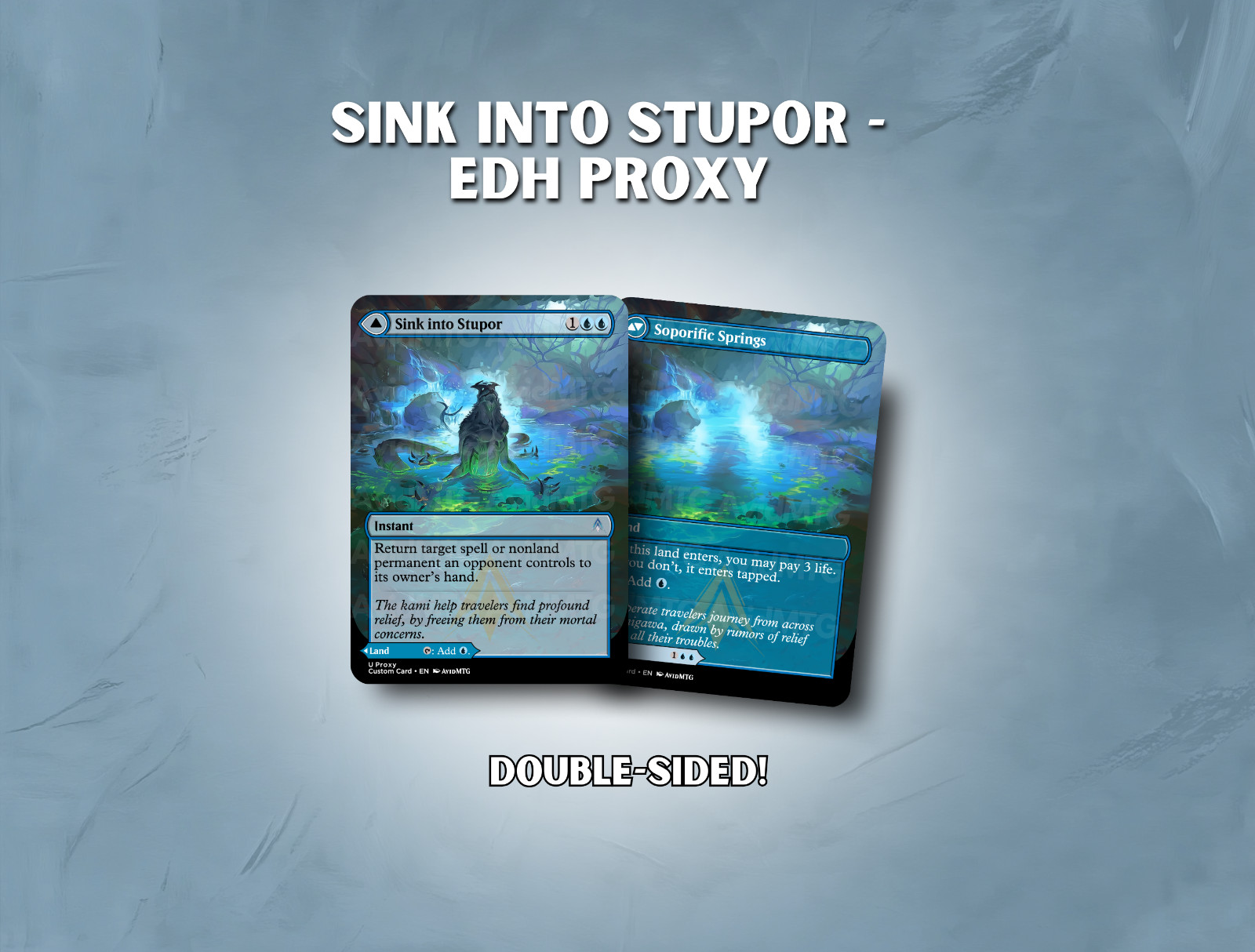 Sink Into Stupor / Soporific Springs – Custom Card