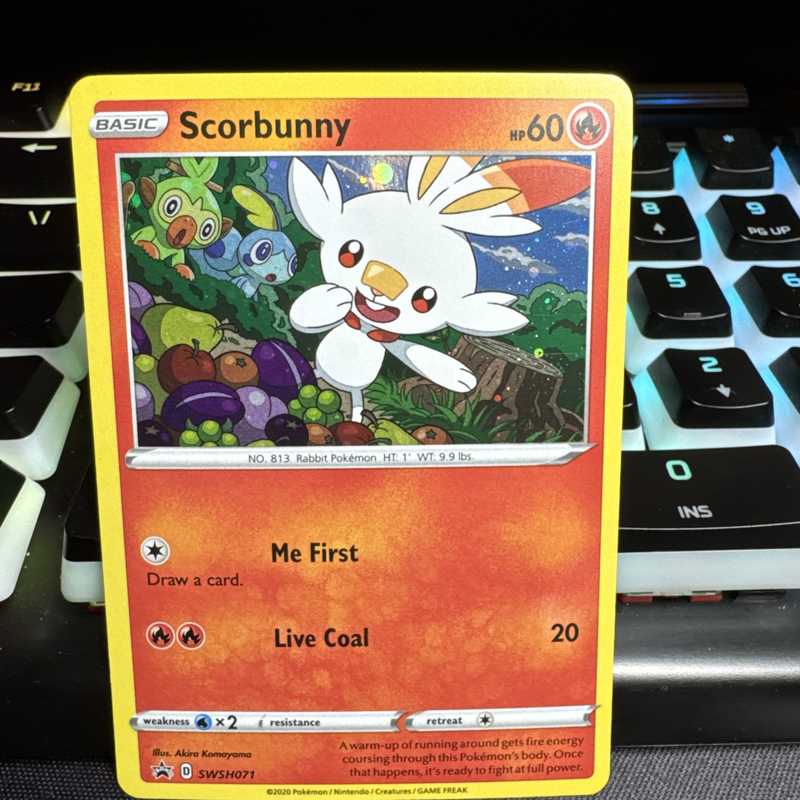 Scorbunny SWSH071 SWSH: Sword & Shield Promo Cards Holo