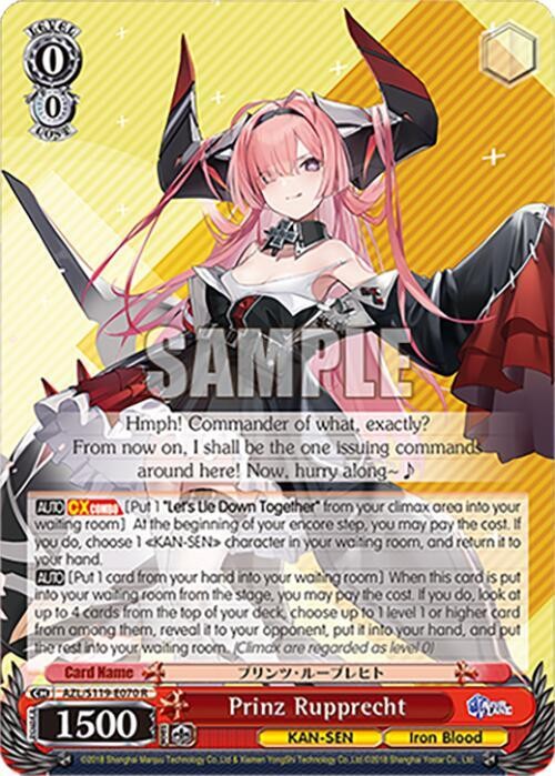 Prinz Rupprecht Rare Azur Lane Vol. 2 AZL/S119-E070 R NM