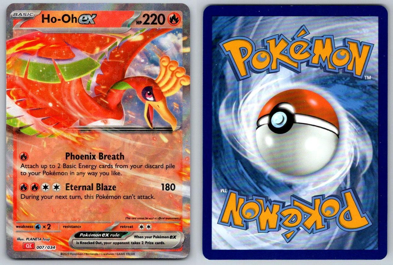 Ho-oh ex Holo Trading Card Game Classic 007/034 Pokemon Card NM