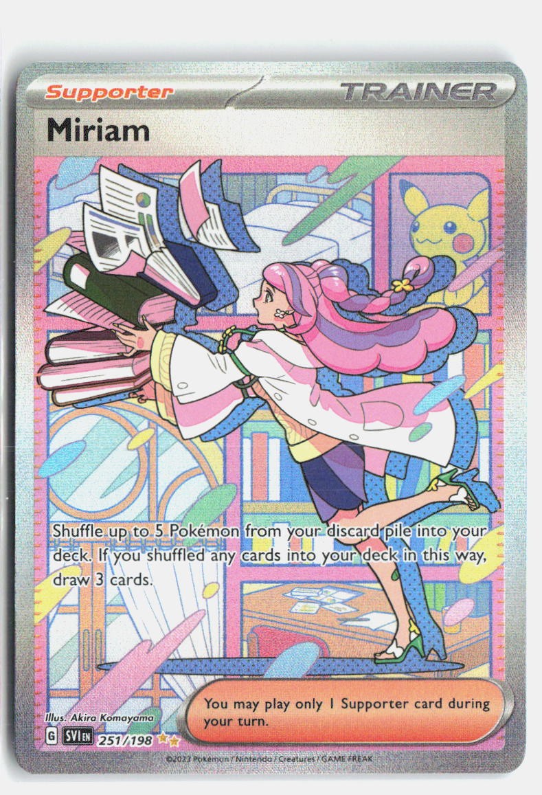 Miriam 251/198 Special Illustration Rare Scarlet & Violet Pokemon Holo Near Mint