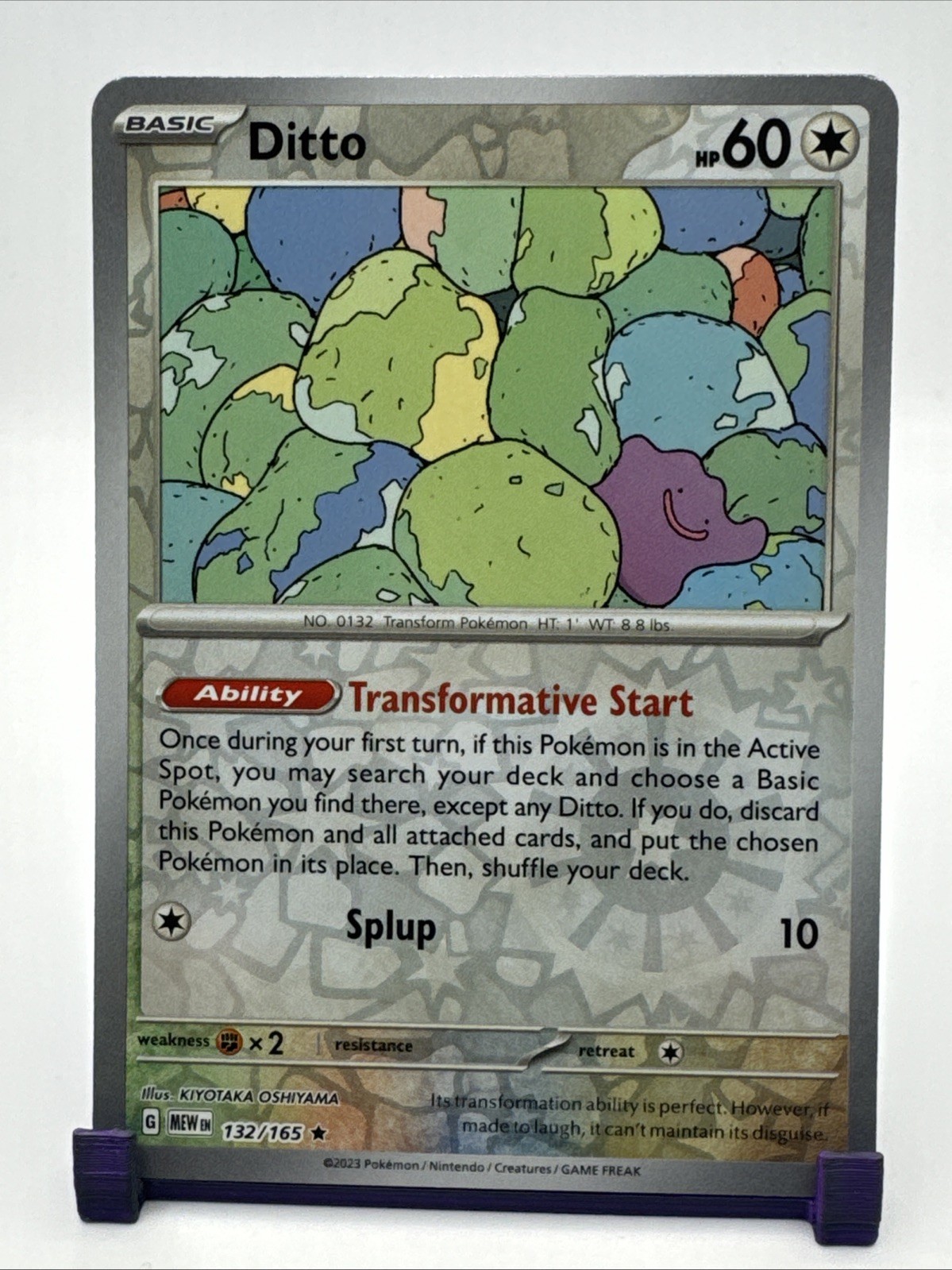 TCG Pokémon Ditto 132/165 SV: Scarlet & Violet 151 Reverse Holo Rare NM
