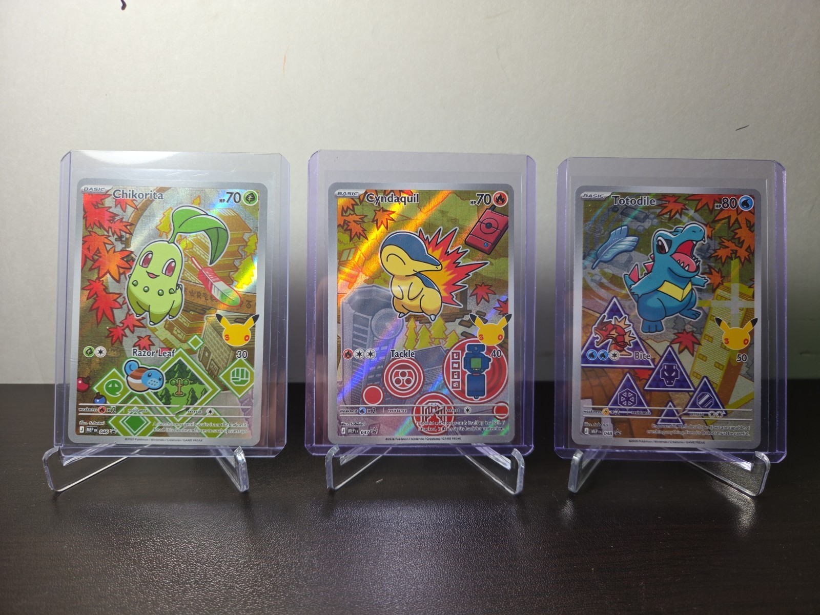 Pokemon First Partner Illustration Collection Series 2 Set Gen 2 (Johto) NM