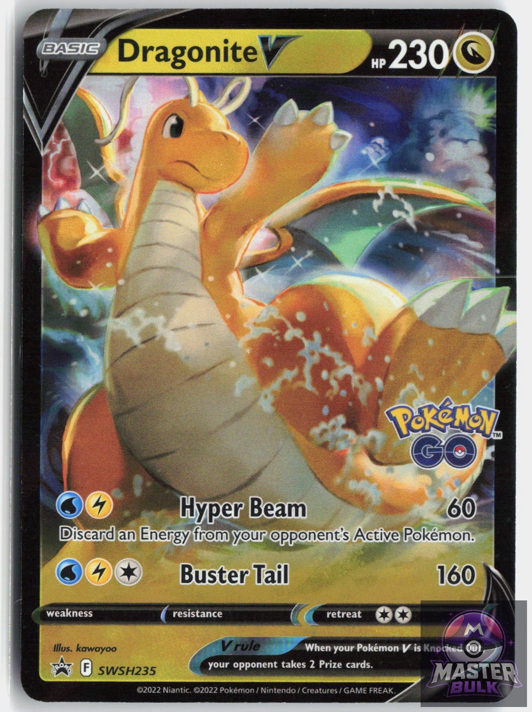 Dragonite V SWSH235 Holo Promo Sword & Shield Promo Pokemon Near Mint