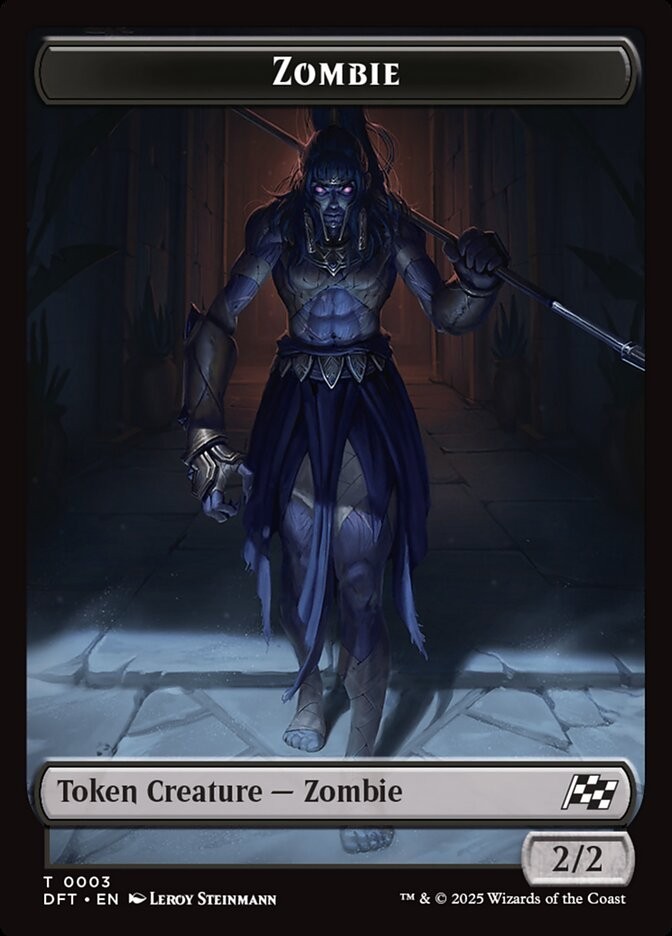Zombie Decayed Zombie 0003-0007 Double Sided Token DRC MTG NM