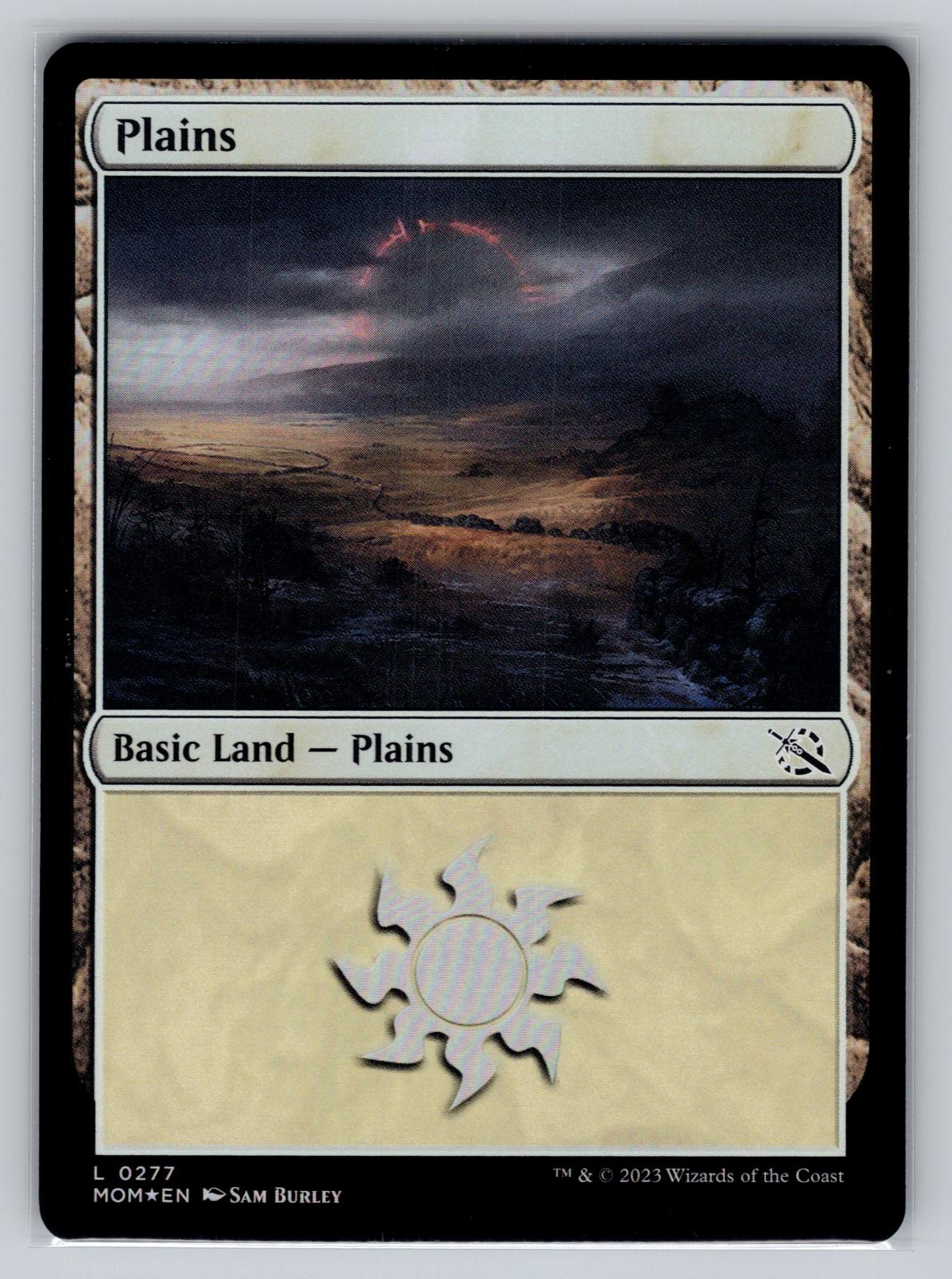 Magic: The Gathering Plains (0277) 277 Foil Land March of the Machine NM
