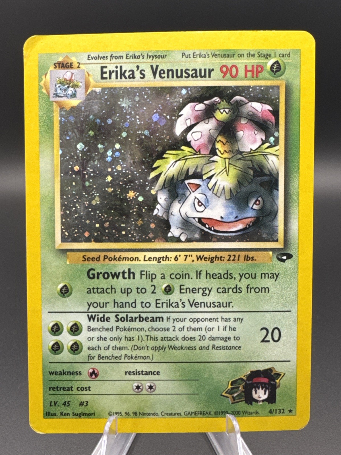 Erika’s Venusaur 4/132 Gym Challenge Holo