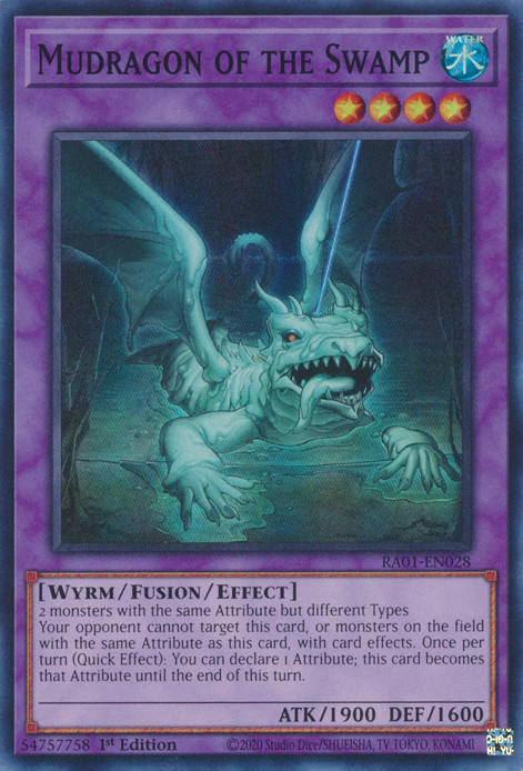Mudragon of the Swamp RA01-EN028 Super 1st 25th Anniversary Mint YUGIOH