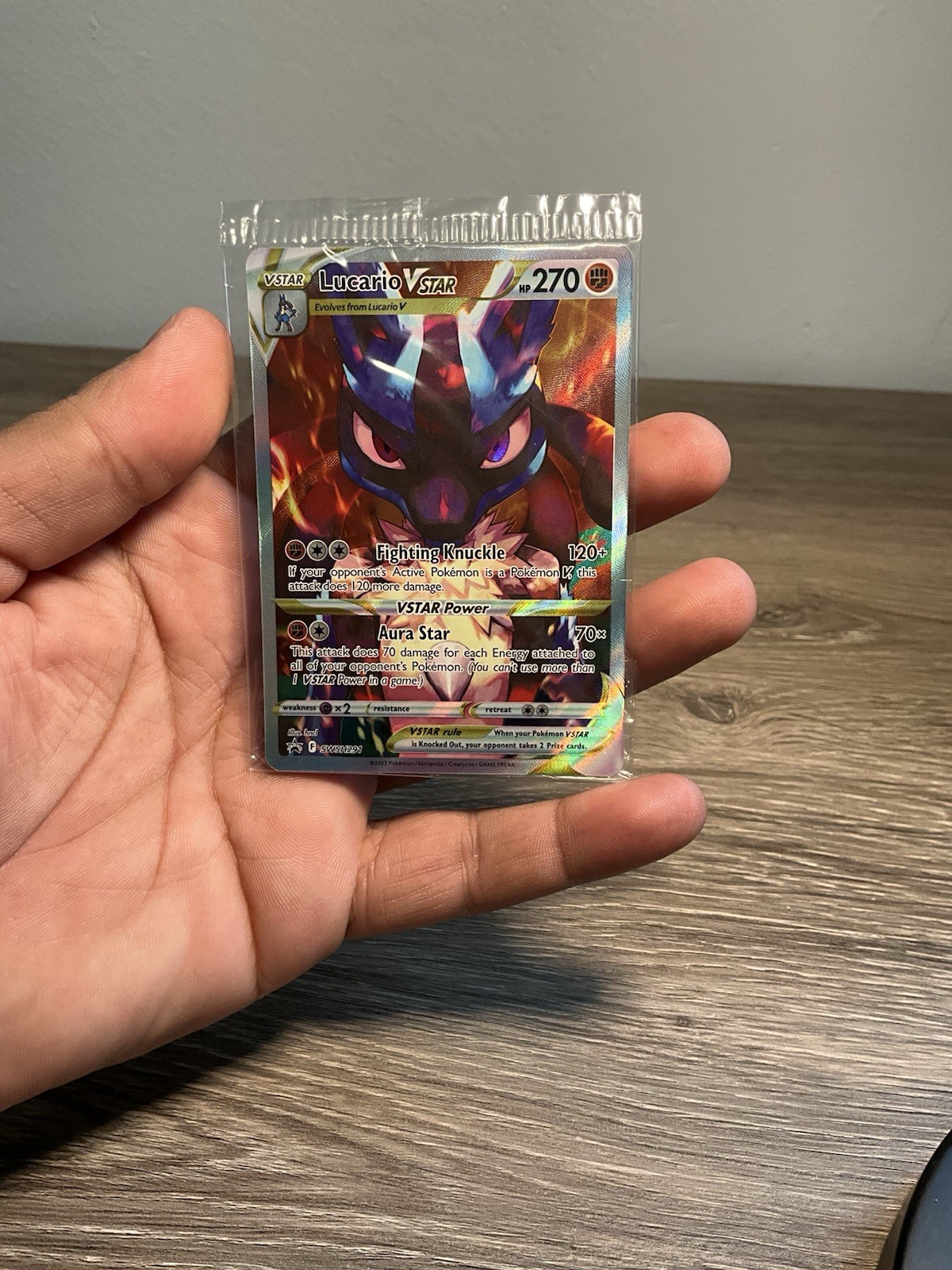 Lucario VSTAR SWSH291 Crown Zenith ETB Full Art Promo Pokemon New Factory Sealed