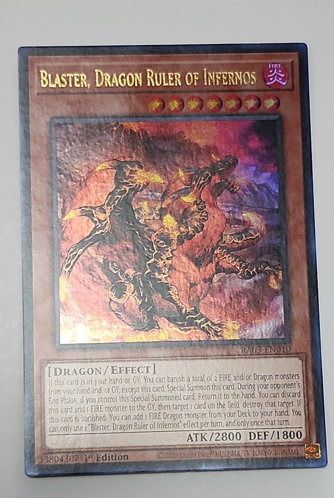 Blaster, Dragon Ruler of Infernos (UR) RA03-EN010 Quarter Century Bonanza 1st…
