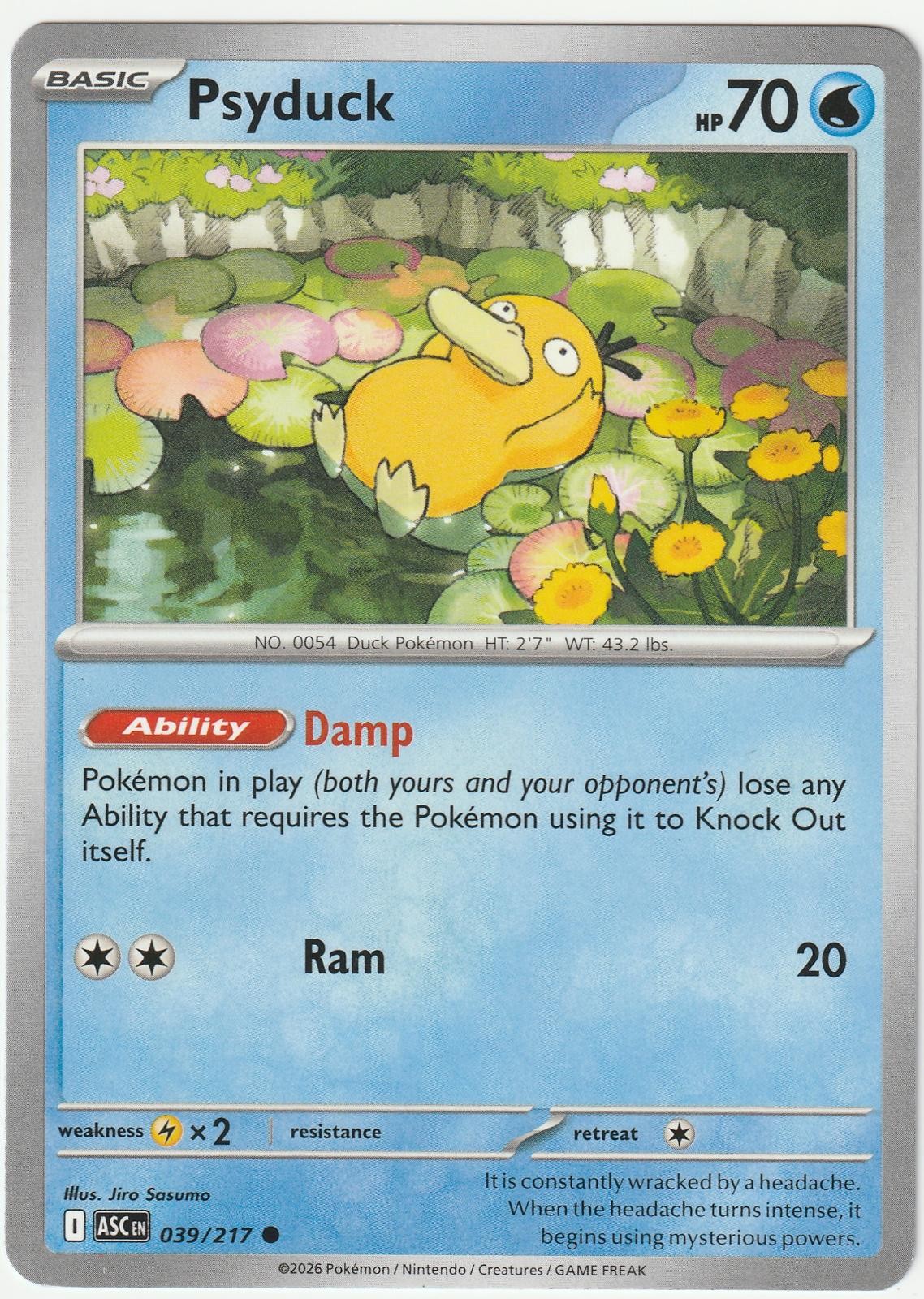 Psyduck 039/217 Common Ascended Heroes Pokemon Near Mint