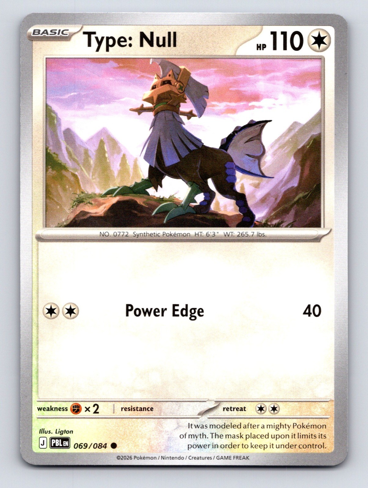 Type: Null Common ME05: Pitch Black 069/084 NM