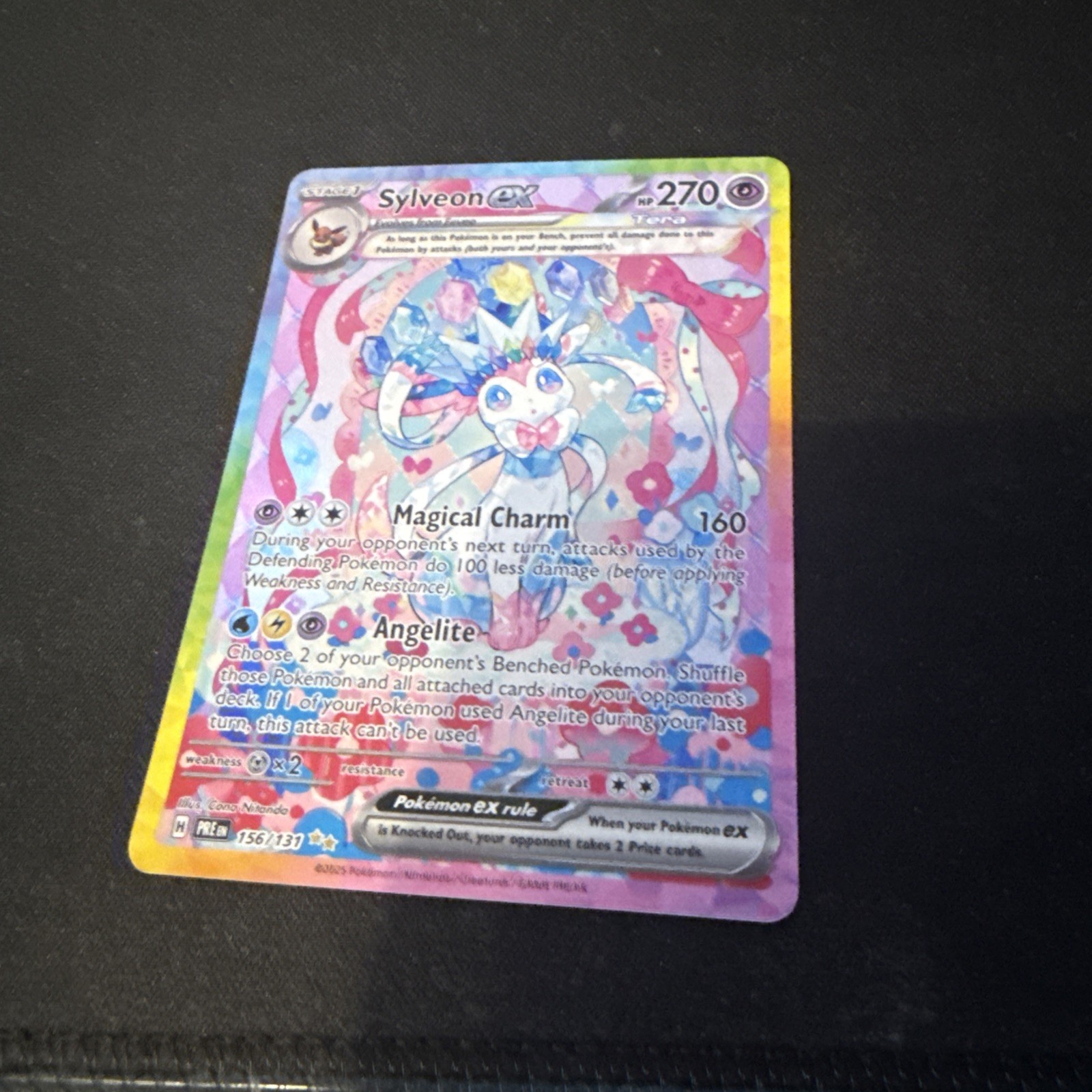 2025 Pokemon Sylveon EX SIR 156/131 Prismatic Evolutions