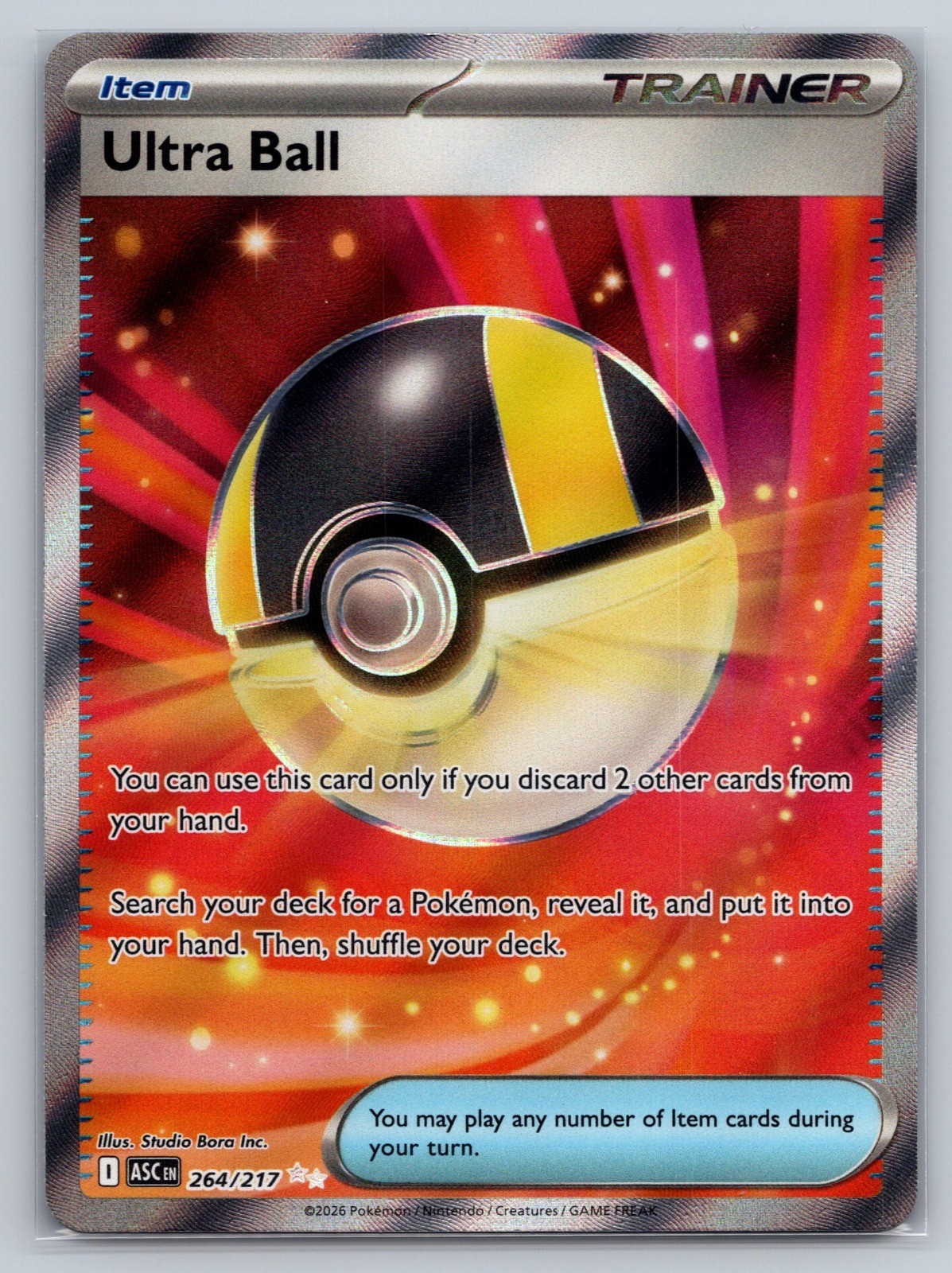 Ultra Ball Holo Ultra Rare ME: Ascended Heroes 264/217 NM