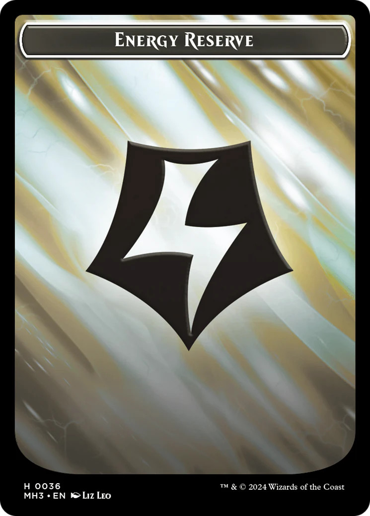 Plant // Energy Reserve Double-Sided Token [Modern Horizons 3 Tokens] Near Mint