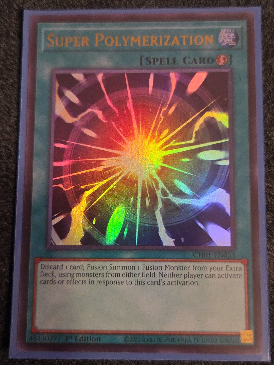 Yugioh Super Ploymerization CH01-EN033 Ultra Rare 1st Edition