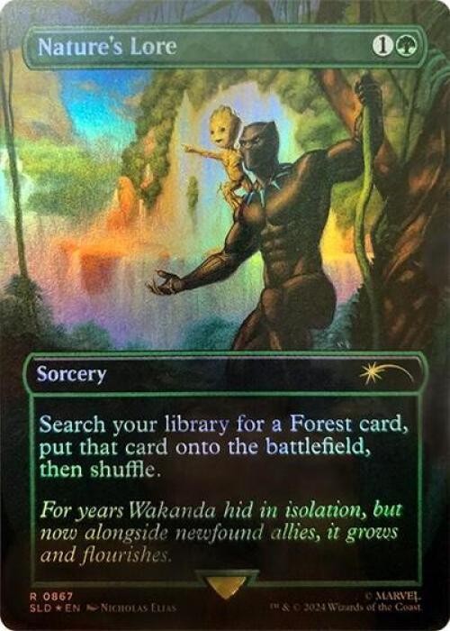 Nature’s Lore (867) (Rainbow Foil) -Foil Near Mint MTG Secret Lair