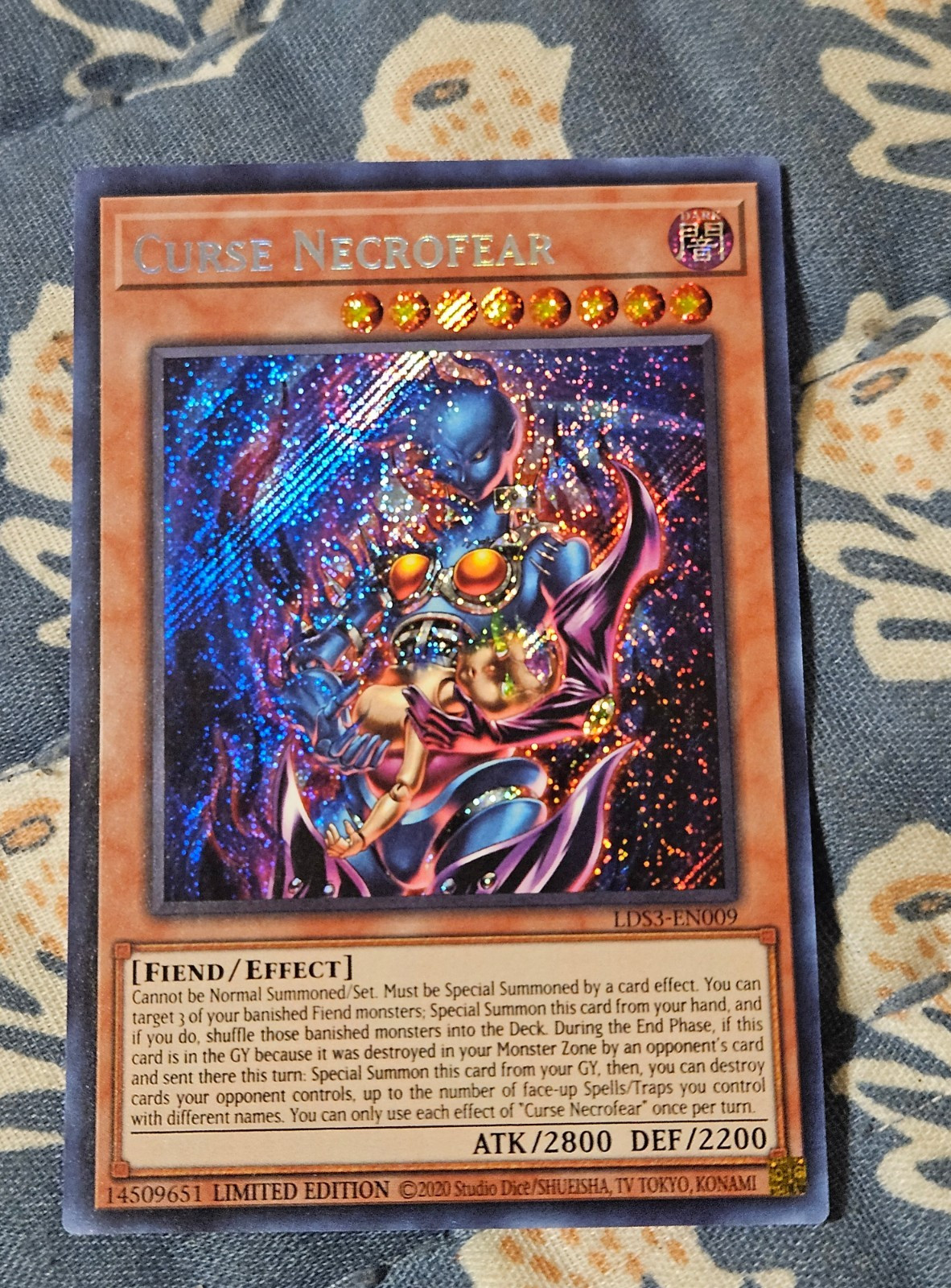 Curse Necrofear Limited Edition – Secret Rare LDS3 Yugioh