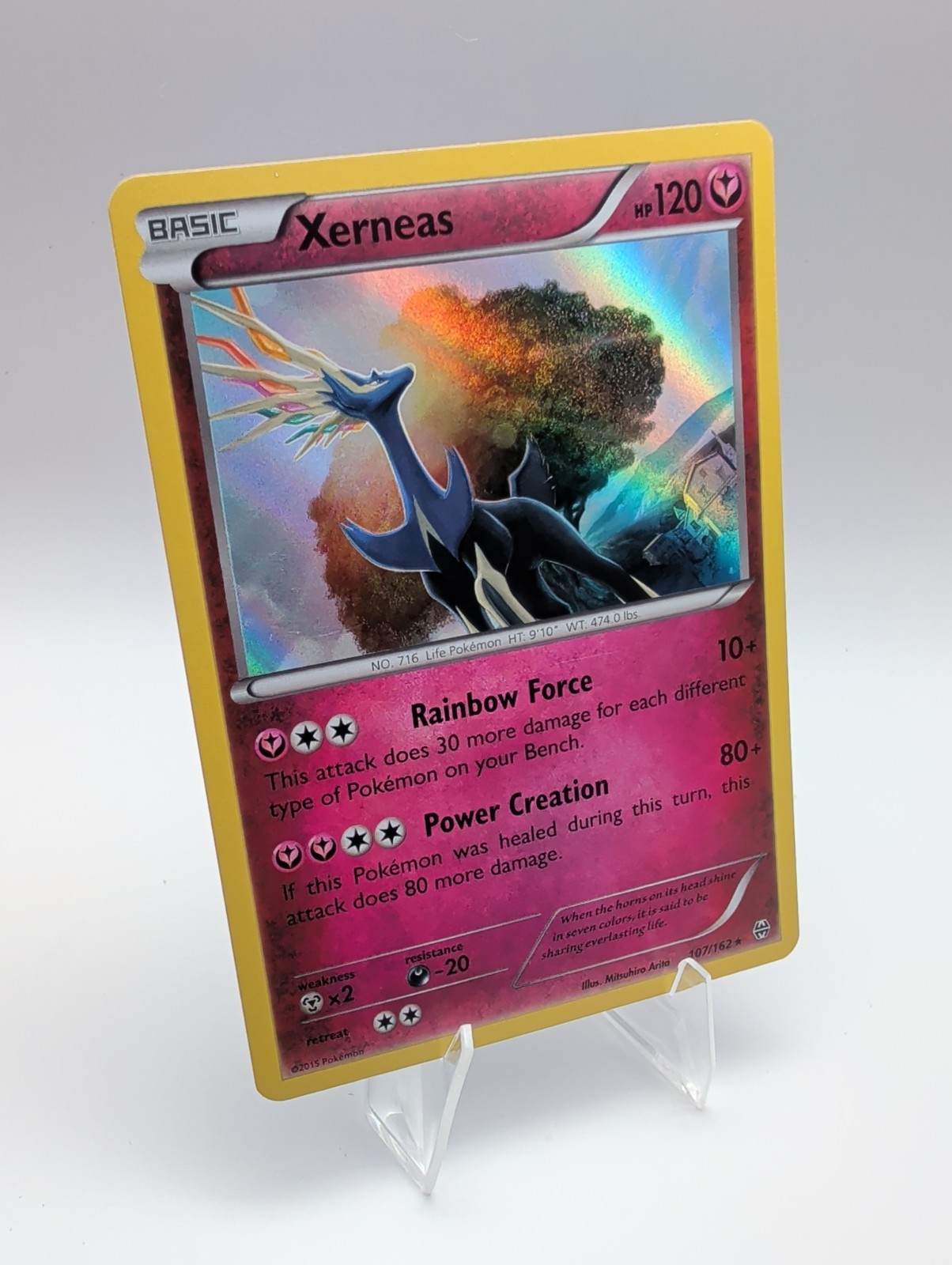 Xerneas – 107/162 Holo Rare English BREAKthrough Pokémon Card LP