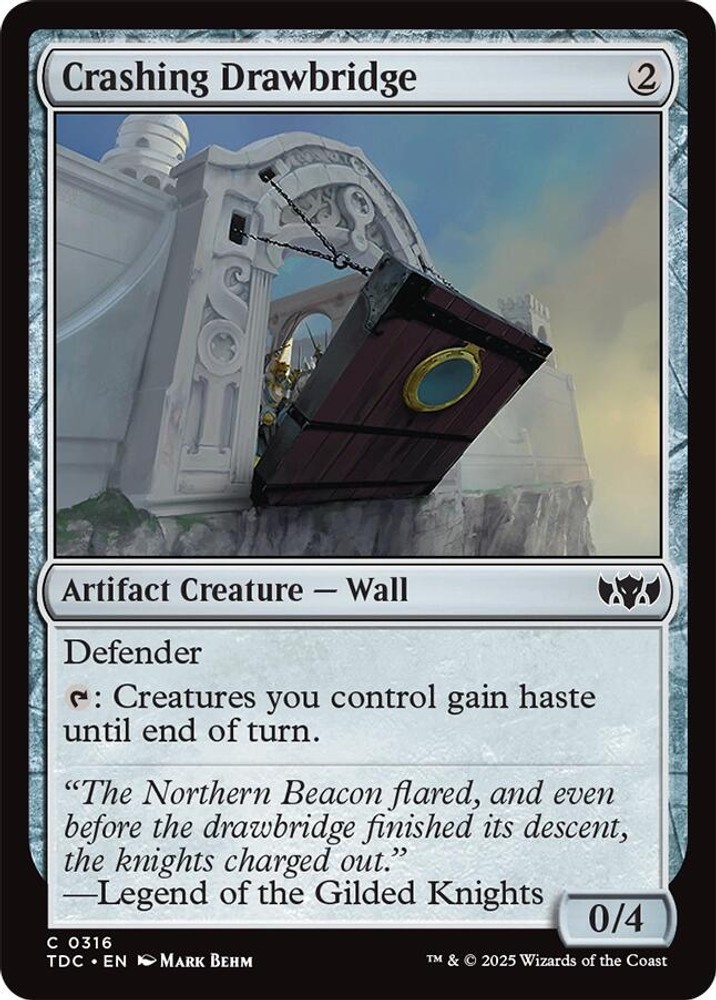 Crashing Drawbridge (316) Commander: Tarkir: Dragonstorm MTG TDC