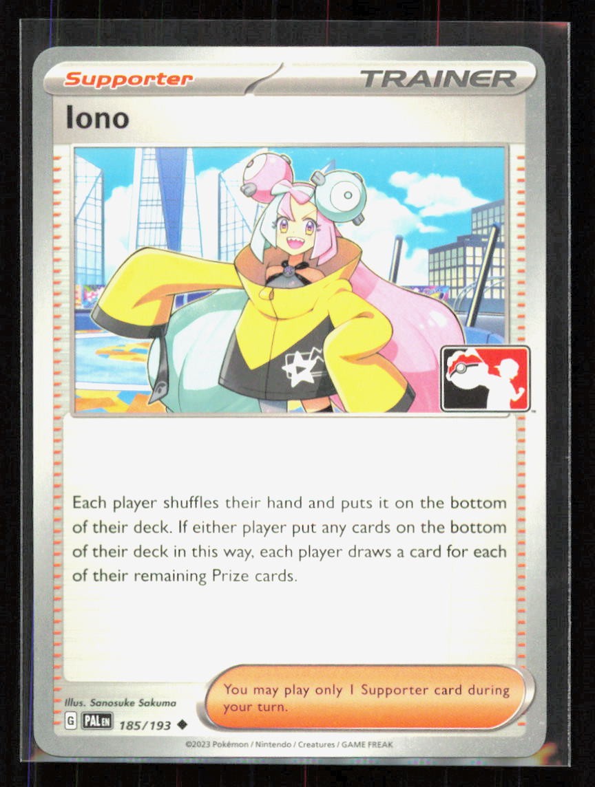 Iono Prize Pack Series Cards 185/193 Uncommon 2022 Supporter Sanosuke Sakuma NM
