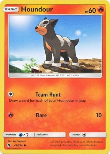 Houndour – 45/214 – Common – Heavily Played