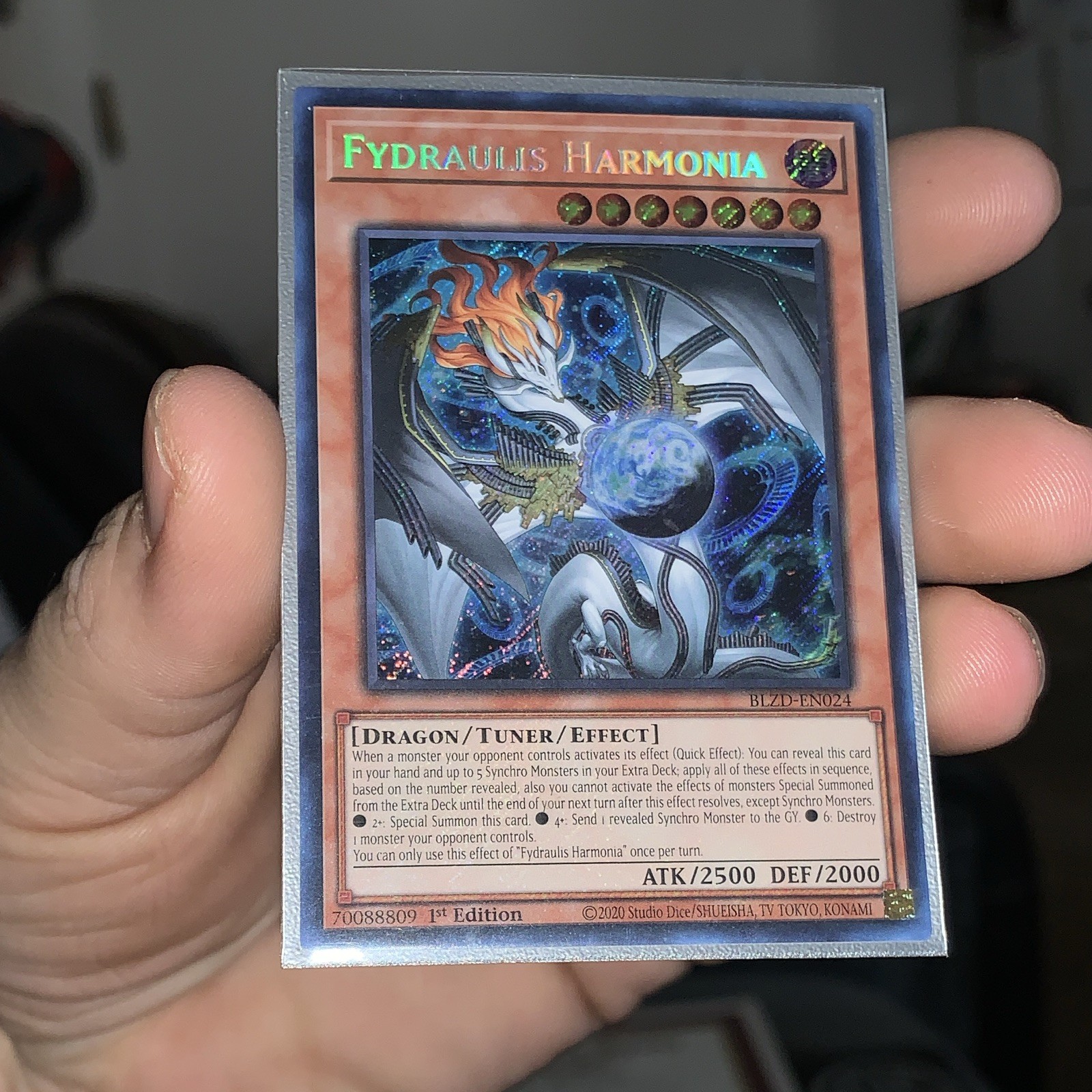 Konami Yu-Gi-Oh! TCG Fydraulis Harmonia BLZD-EN024 Secret Rare 1st Ed Holo