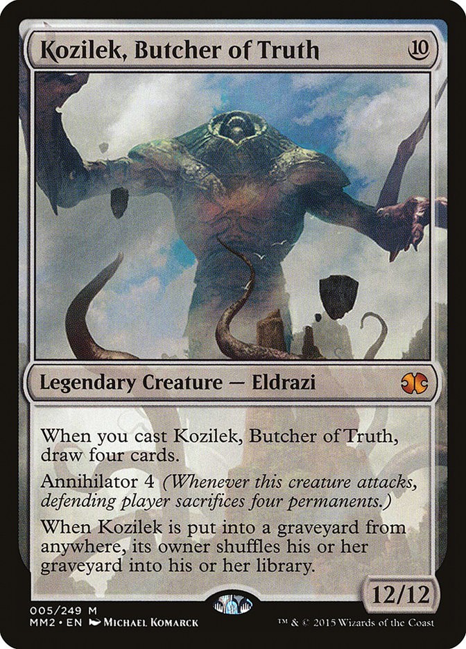 MTG Kozilek, Butcher of Truth (5/265) Modern Masters 2015 LP