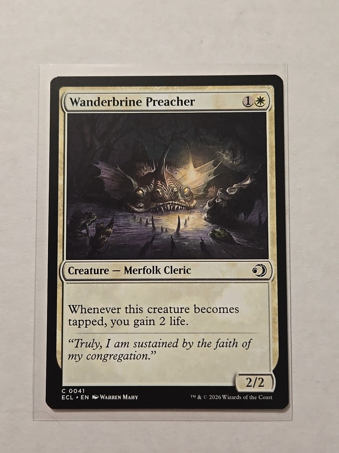 Wanderbrine Preacher – Lorwyn Eclipsed – NM – Common – Creature
