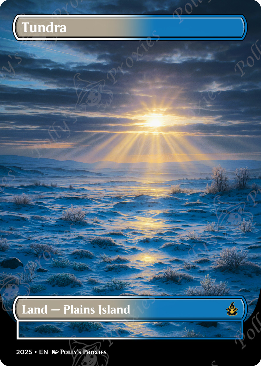 Tundra Dual Land PROXY Card with Custom Fantasy Art Design