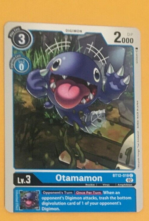 Otamamon BT12-019 C Digimon CCG | Across Time Near Mint English