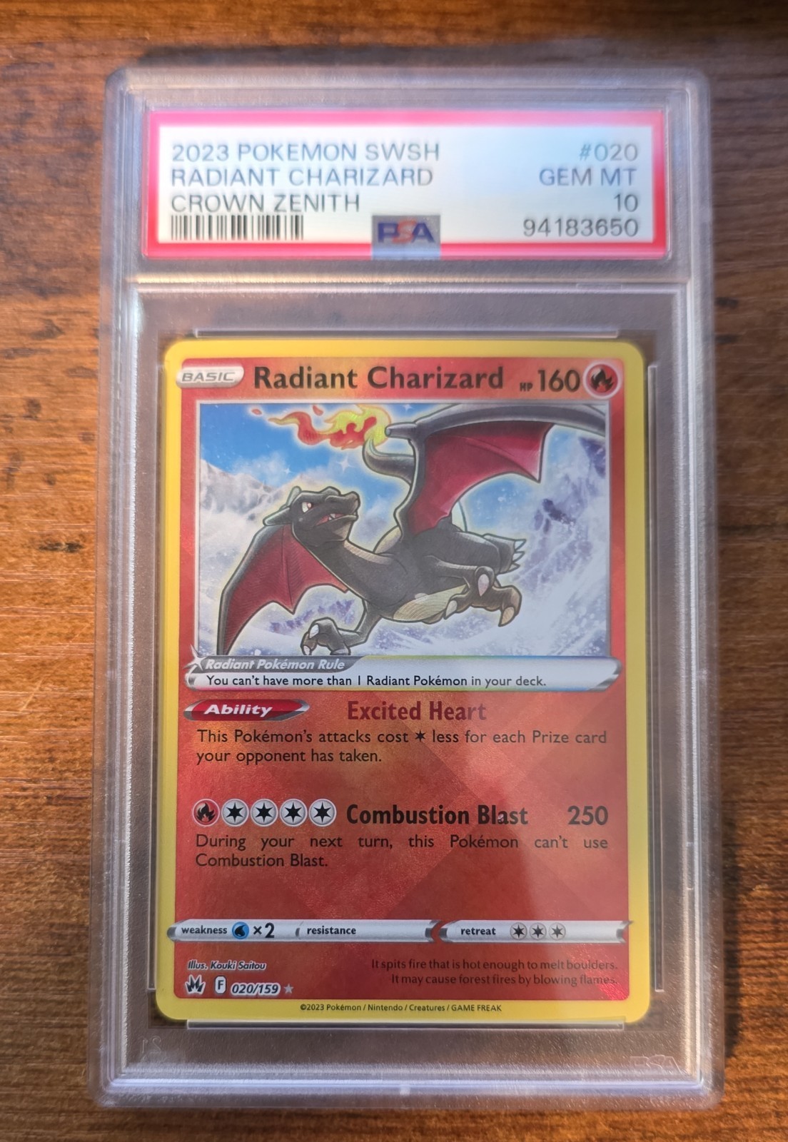 Radiant Charizard 020/159 SWSH: Crown Zenith Holo