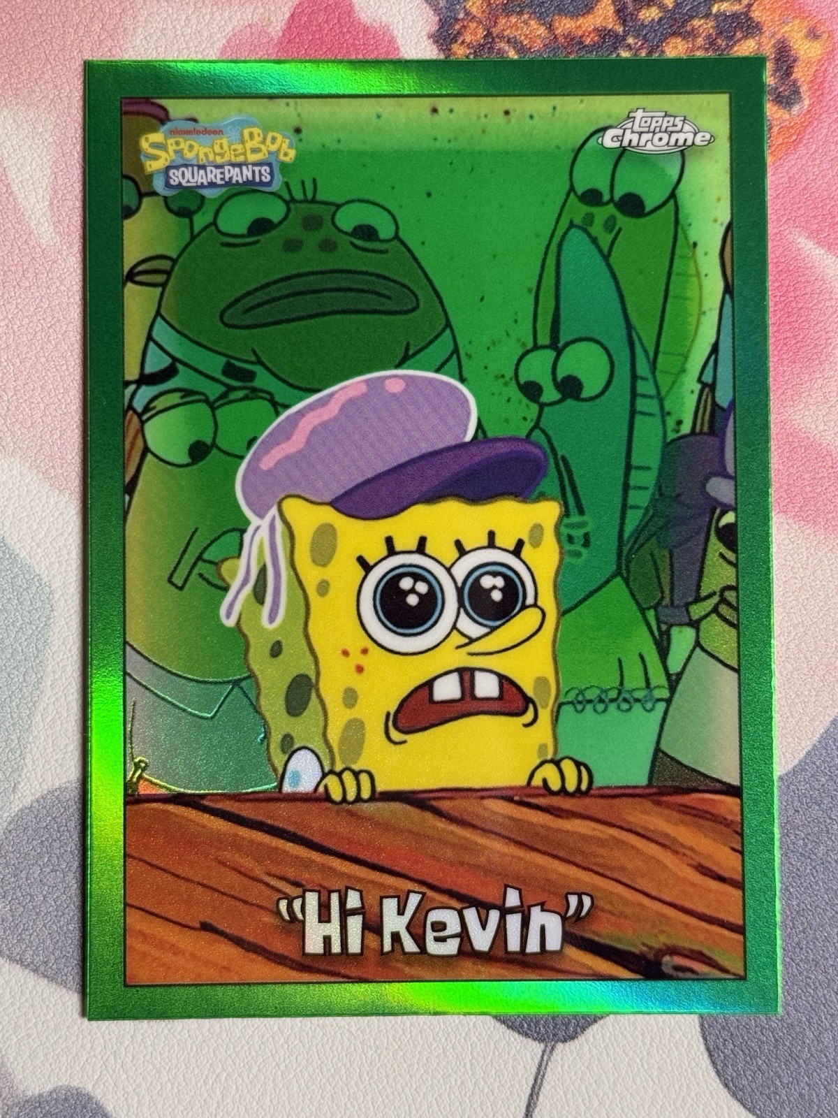 2025 Topps Chrome Spongebob KELP GREEN REFRACTOR Cards #1-200 – You Choose!