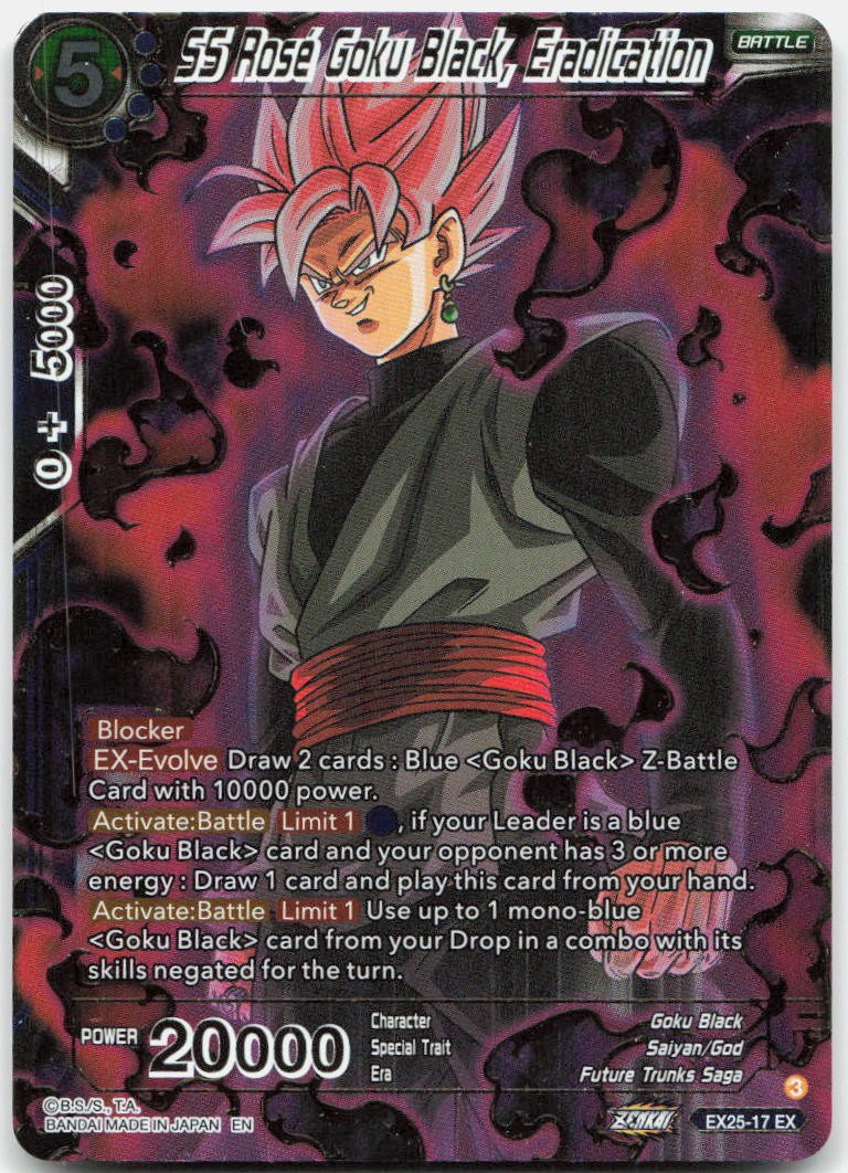 SS Rosé Goku Black, Eradication Foil Set 25: Premium Anniversary Box 2025 EX25