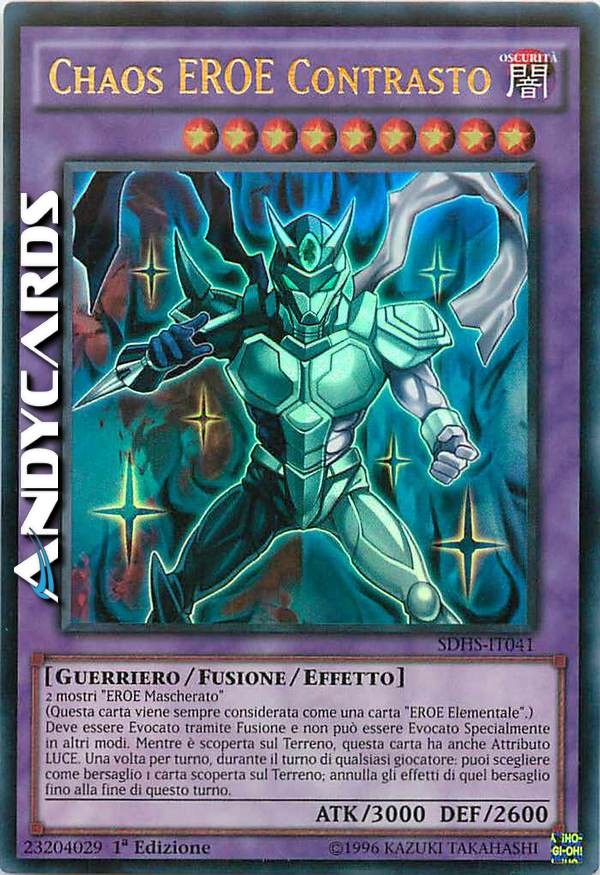 CHAOS HERO CONTRAST (Contrast Hero) ULTRA R • SDHS IT041 • YUGIOH • Heavy Play