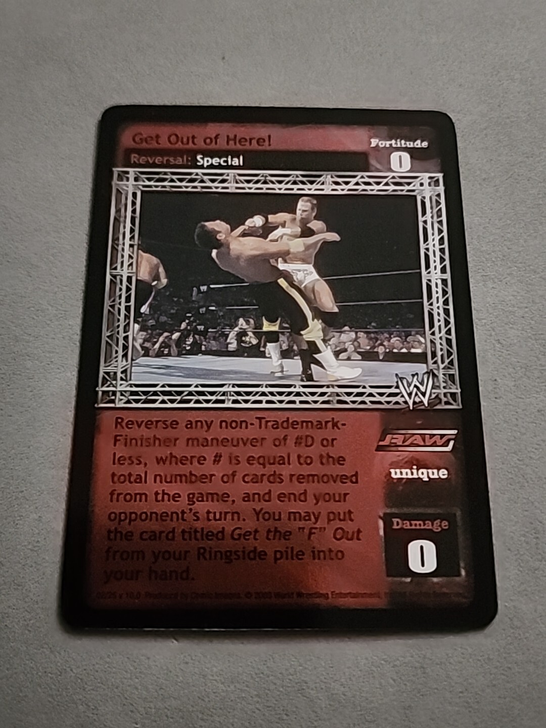 RAW DEAL Comic Images GET OUT OF HERE! FOIL