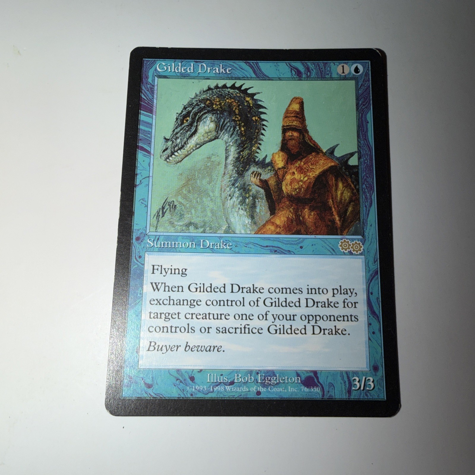 Gilded Drake MTG Magic The Gathering Urza’s Saga 76/335 Rare *On Reserved List*