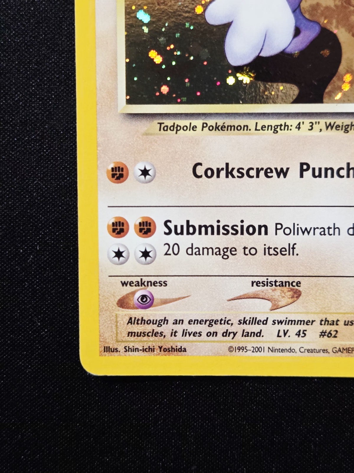 Poliwrath 9/75 Holo Rare Neo Discovery WoTC Pokemon Card 2001